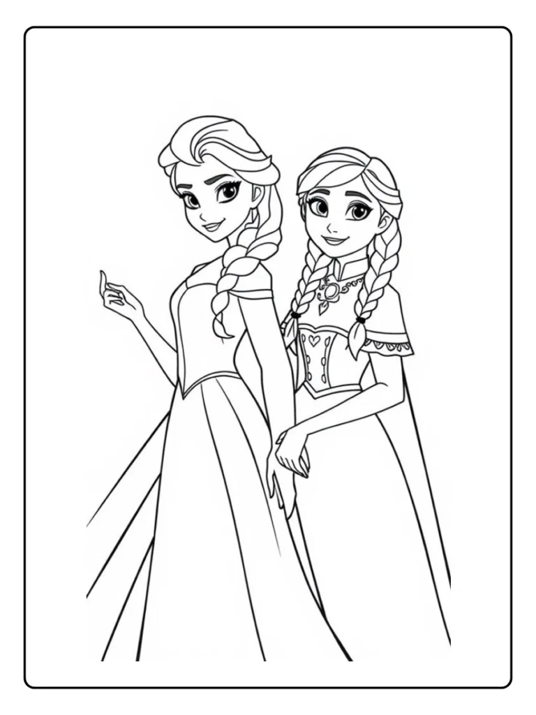Frozen Kleurplaat