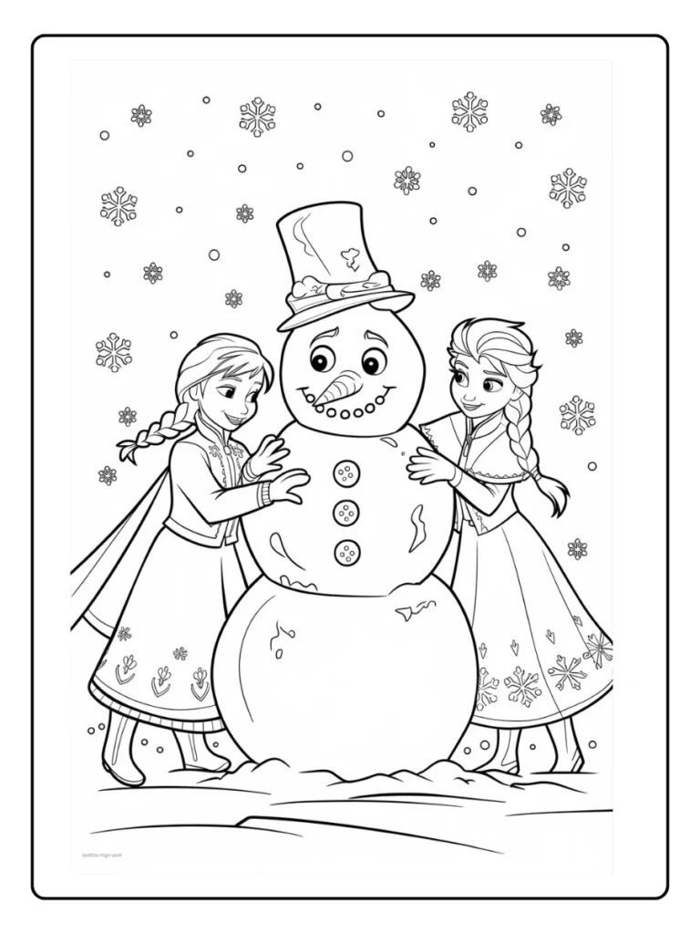 Frozen Kleurplaat