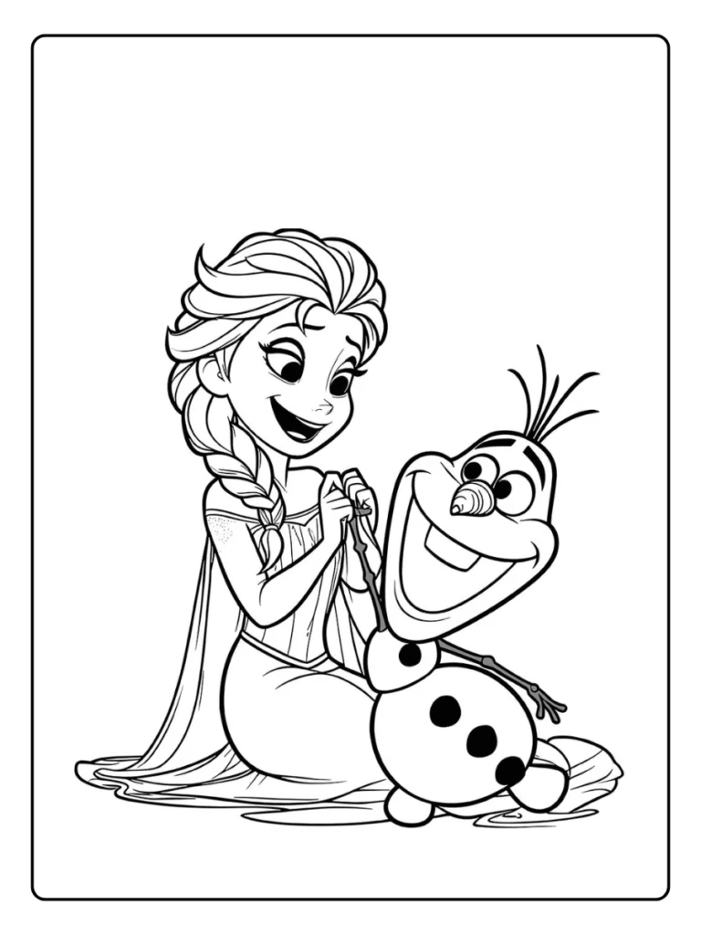 Frozen Kleurplaat