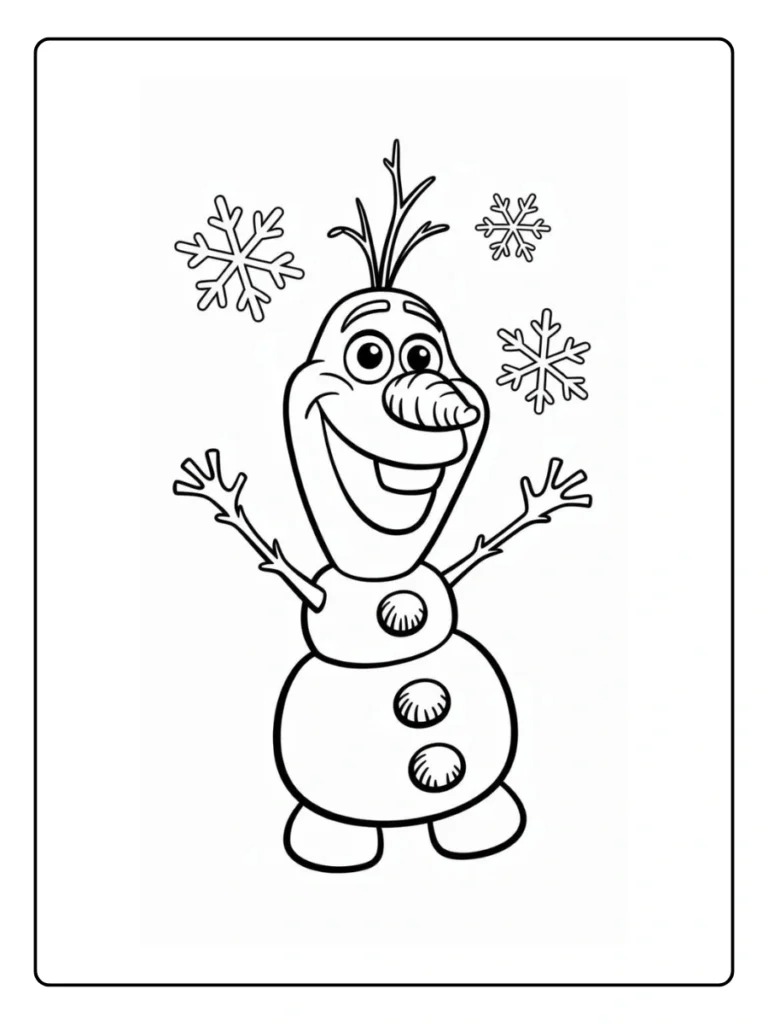 Frozen Kleurplaat