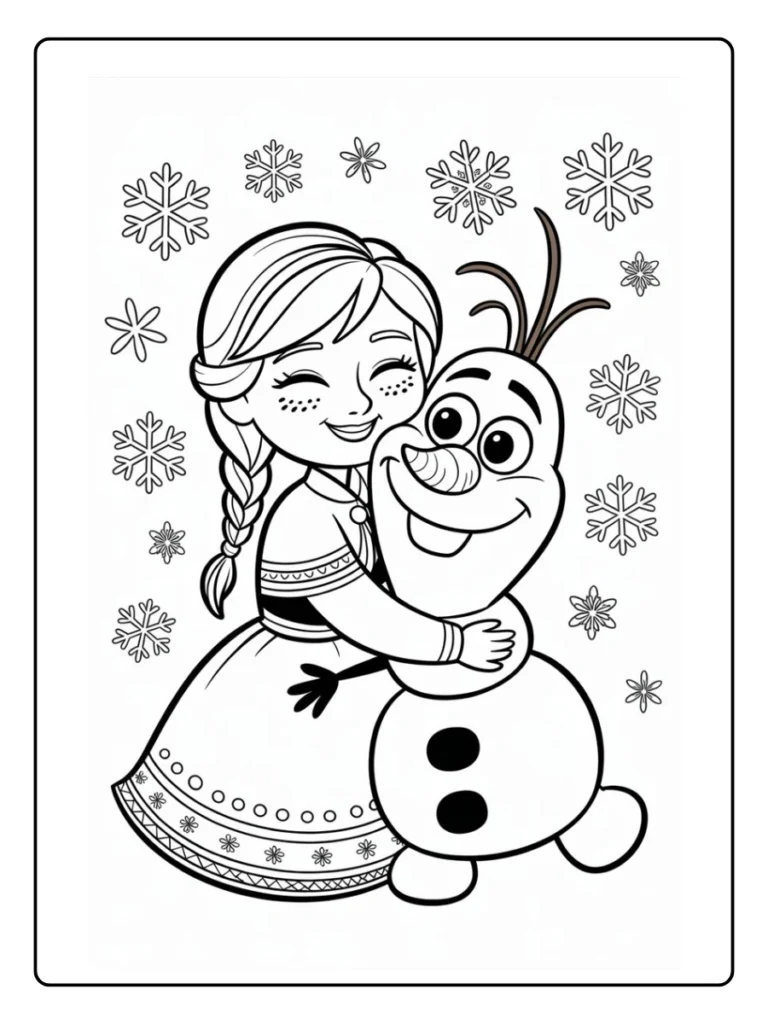 Frozen Kleurplaat
