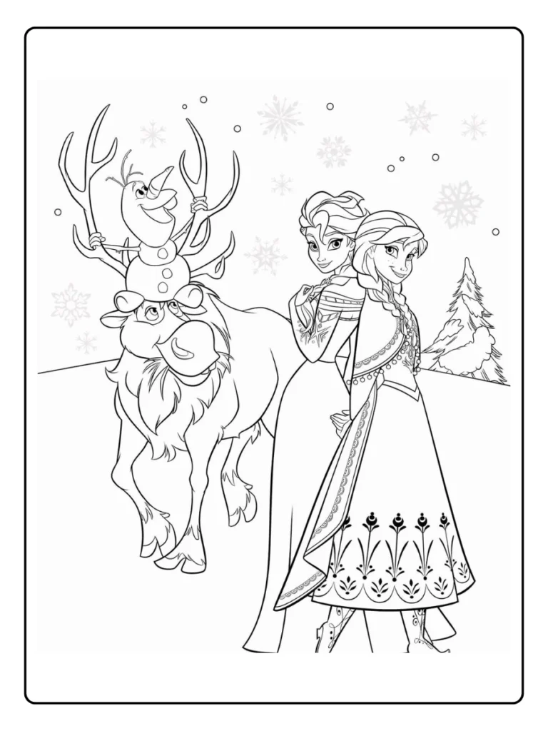 Frozen Kleurplaat