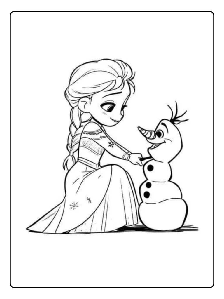 Frozen Kleurplaat