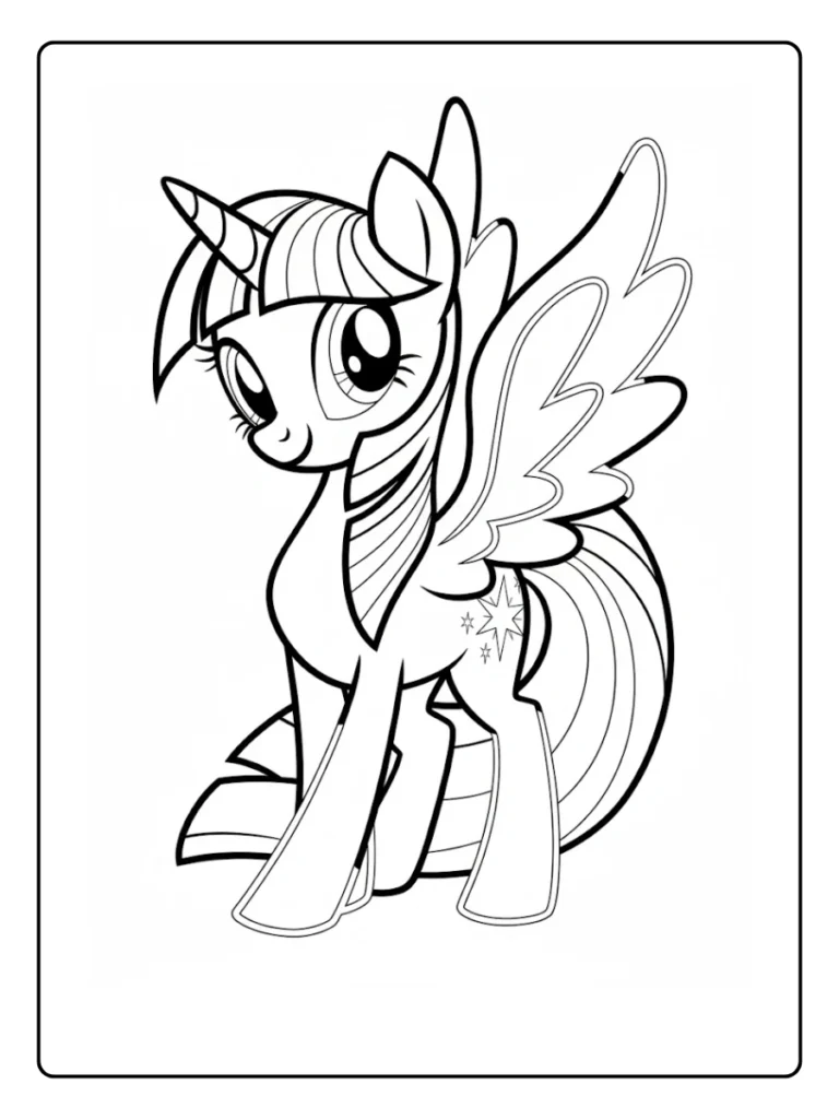 Kleurplaat My Little Pony