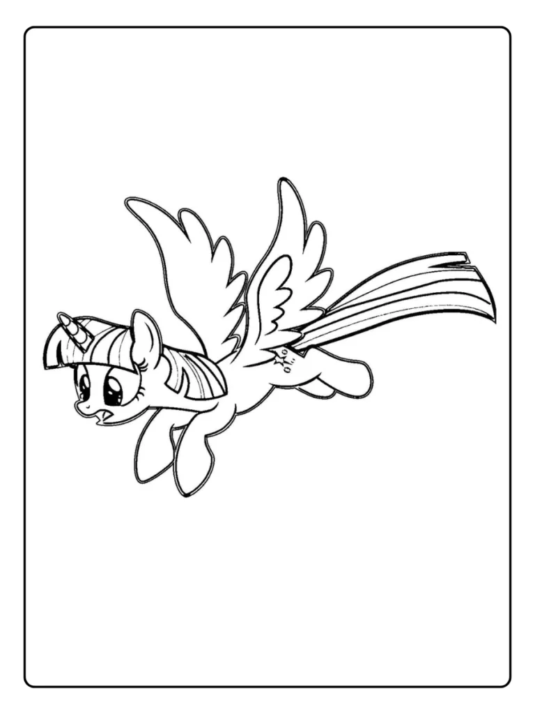 Kleurplaat My Little Pony