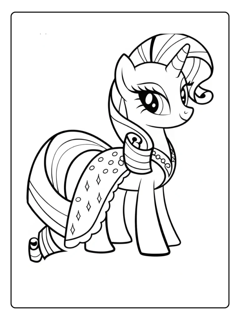 Kleurplaat My Little Pony