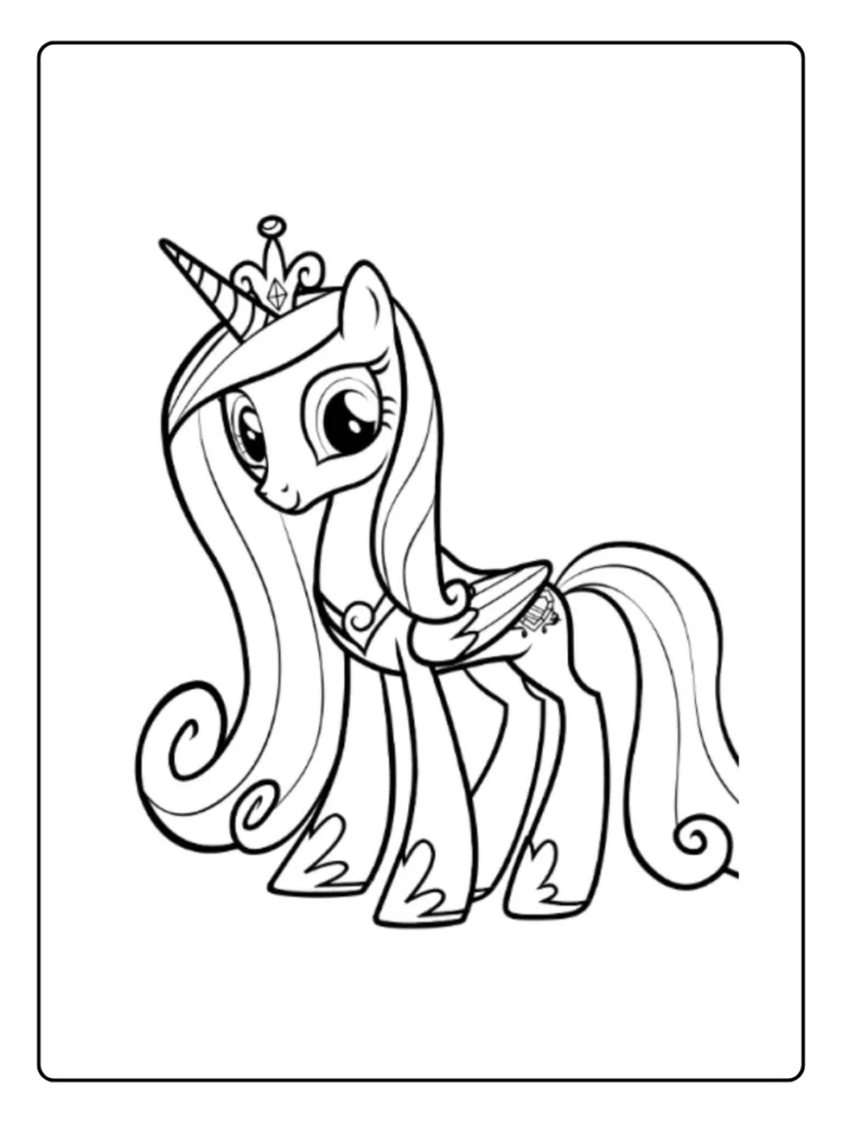 Kleurplaat My Little Pony