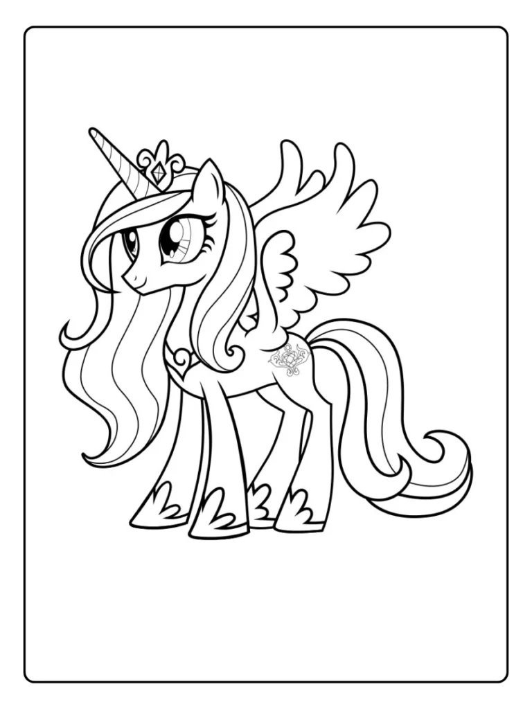 Kleurplaat My Little Pony