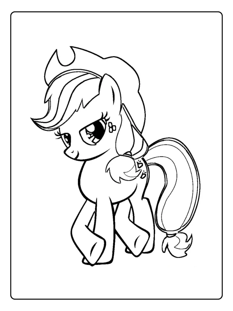 Kleurplaat My Little Pony