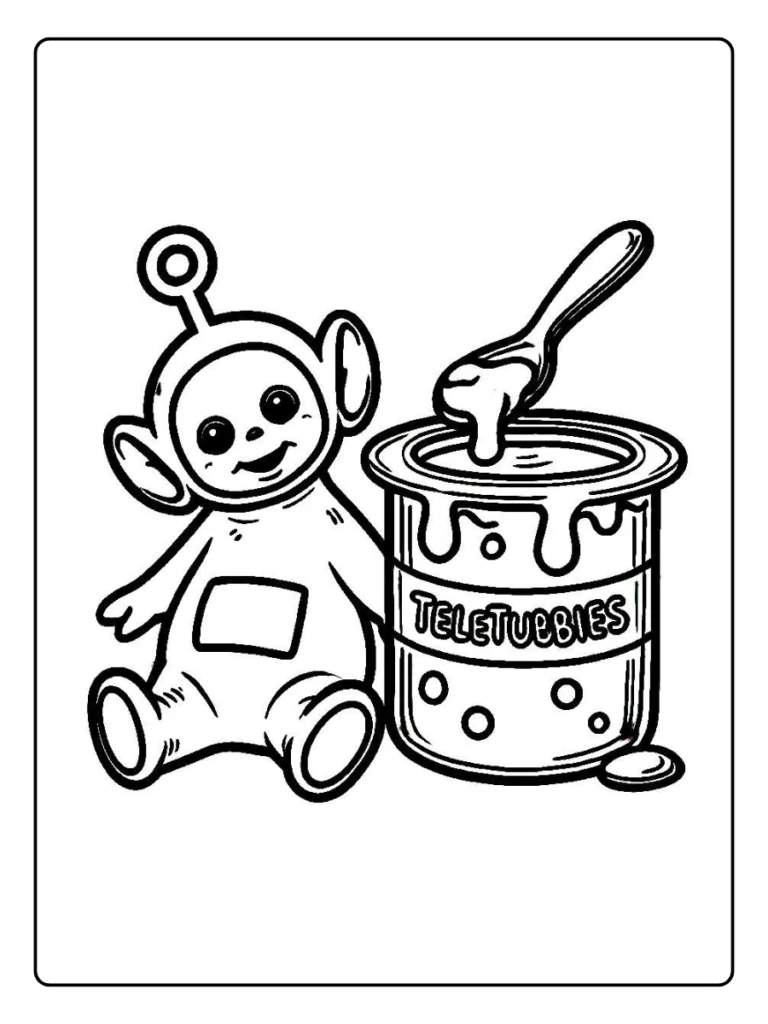 Kleurplaat Teletubbies