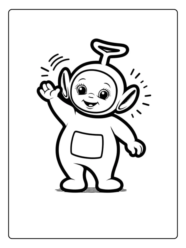 Kleurplaat Teletubbies