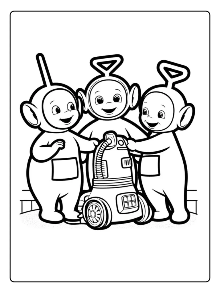 Kleurplaat Teletubbies