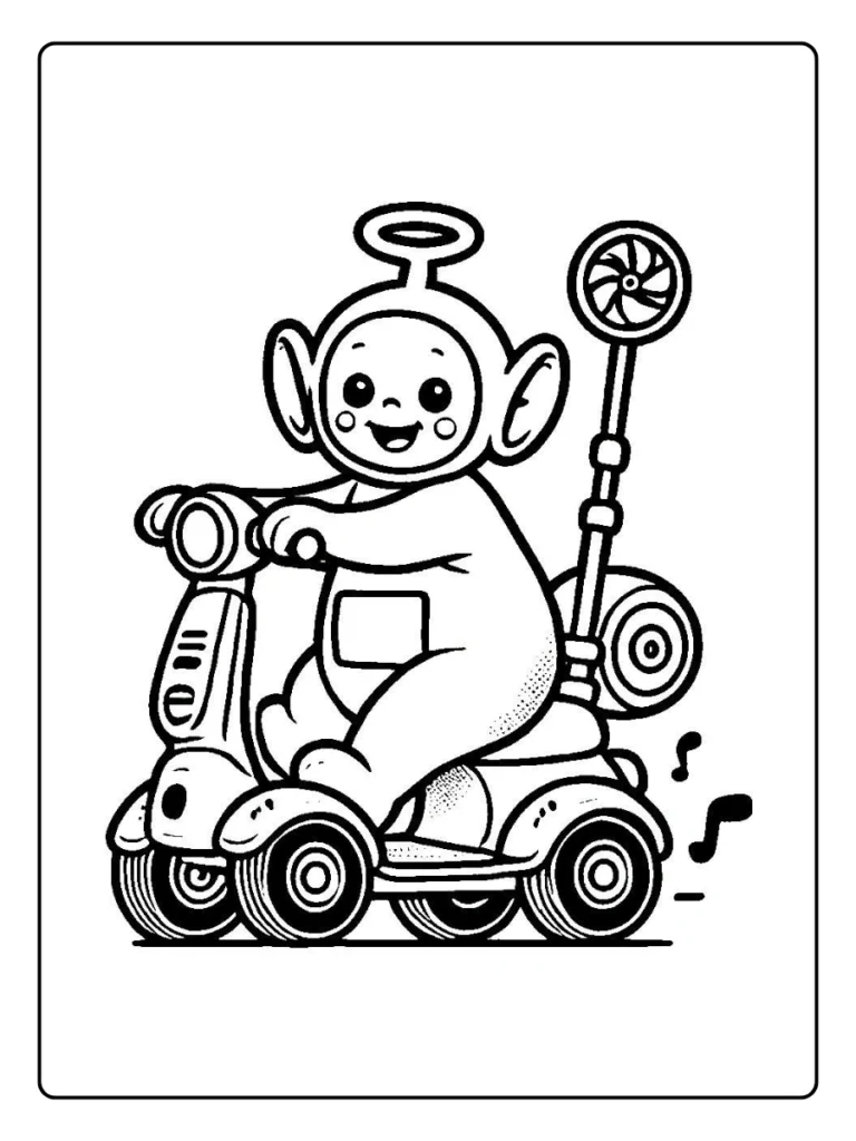 Kleurplaat Teletubbies