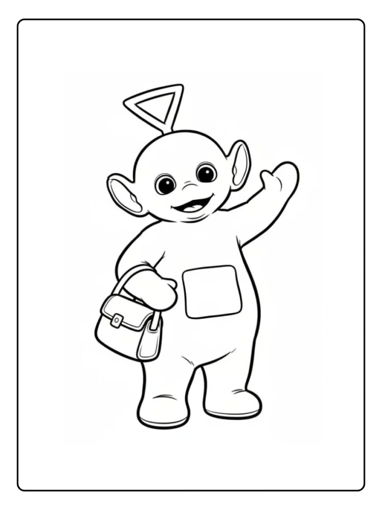 Kleurplaat Teletubbies