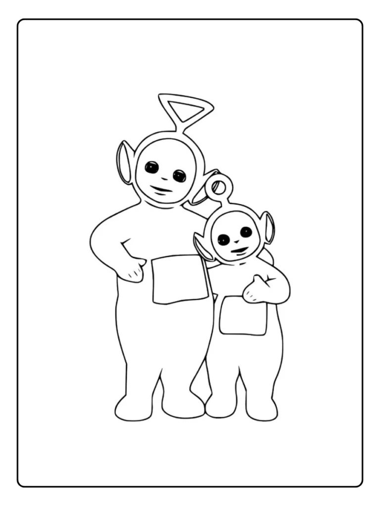 Kleurplaat Teletubbies