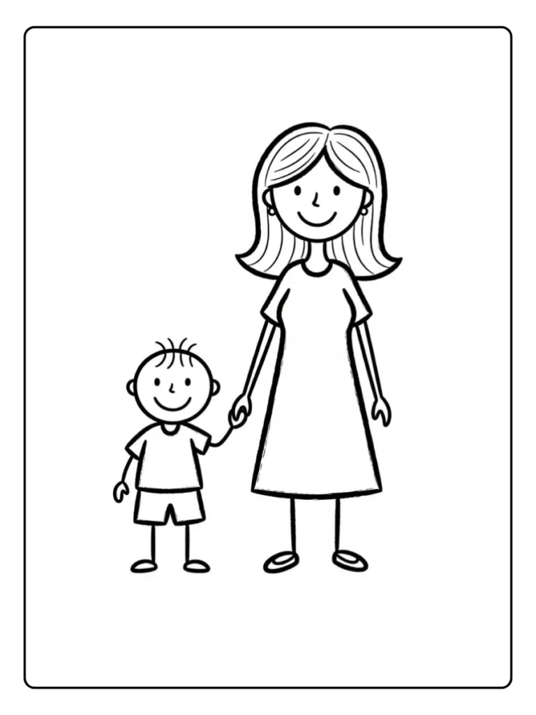 Kleurplaat Verjaardag Mama