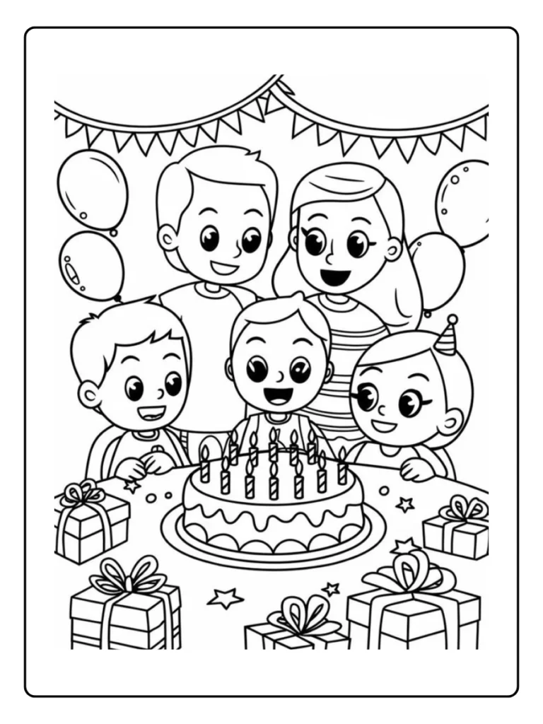 Kleurplaat Verjaardag Mama