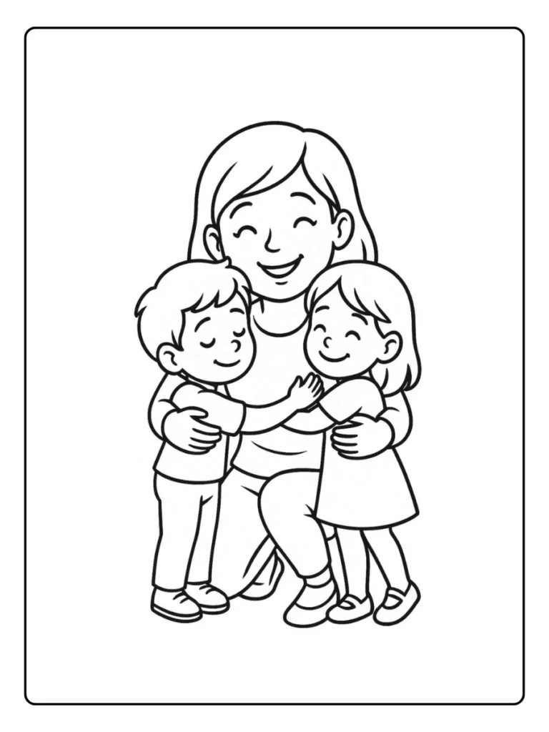 Kleurplaat Verjaardag Mama