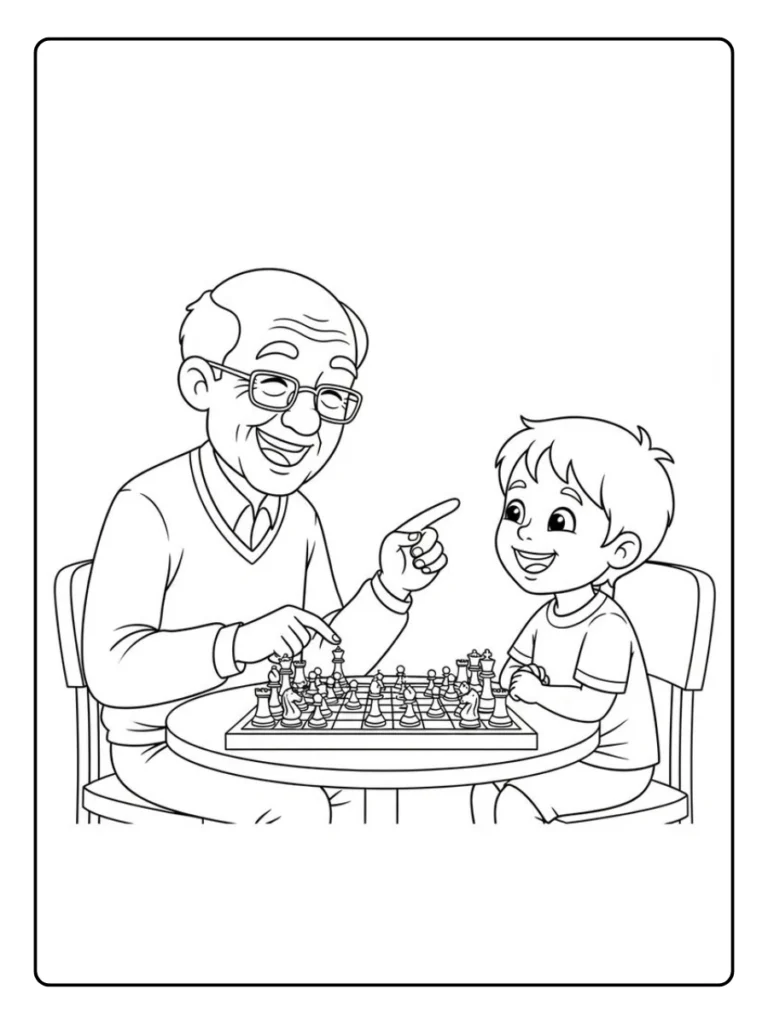 Kleurplaat Verjaardag Opa