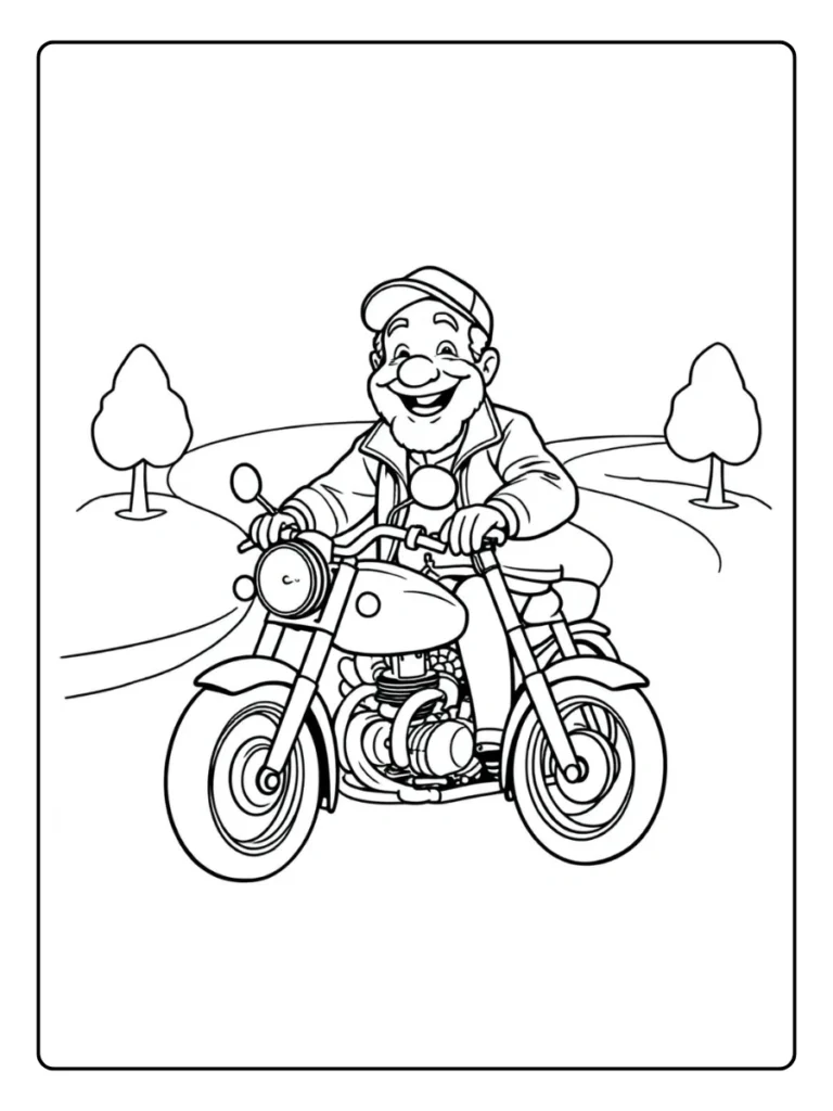 Kleurplaat Verjaardag Opa