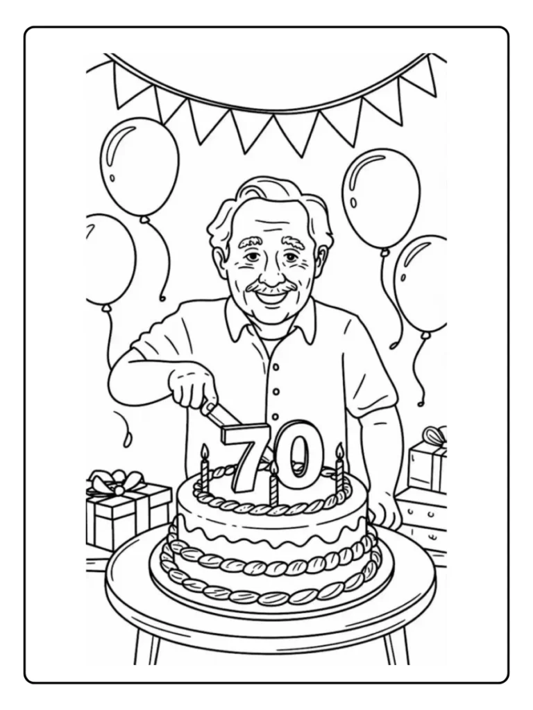 Kleurplaat Verjaardag Opa