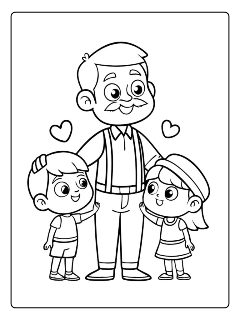 Kleurplaat Verjaardag Opa