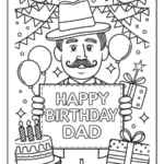 Kleurplaat Verjaardag Papa