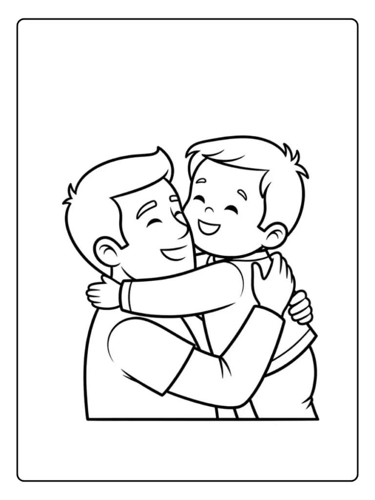 Kleurplaat Verjaardag Papa