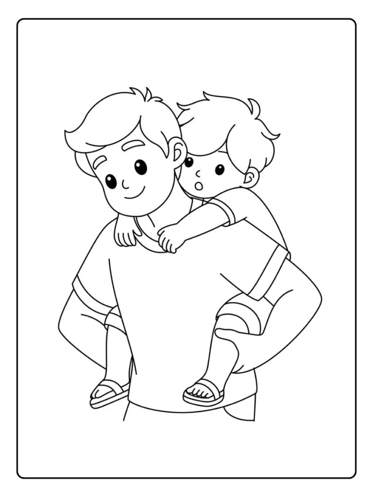 Kleurplaat Verjaardag Papa