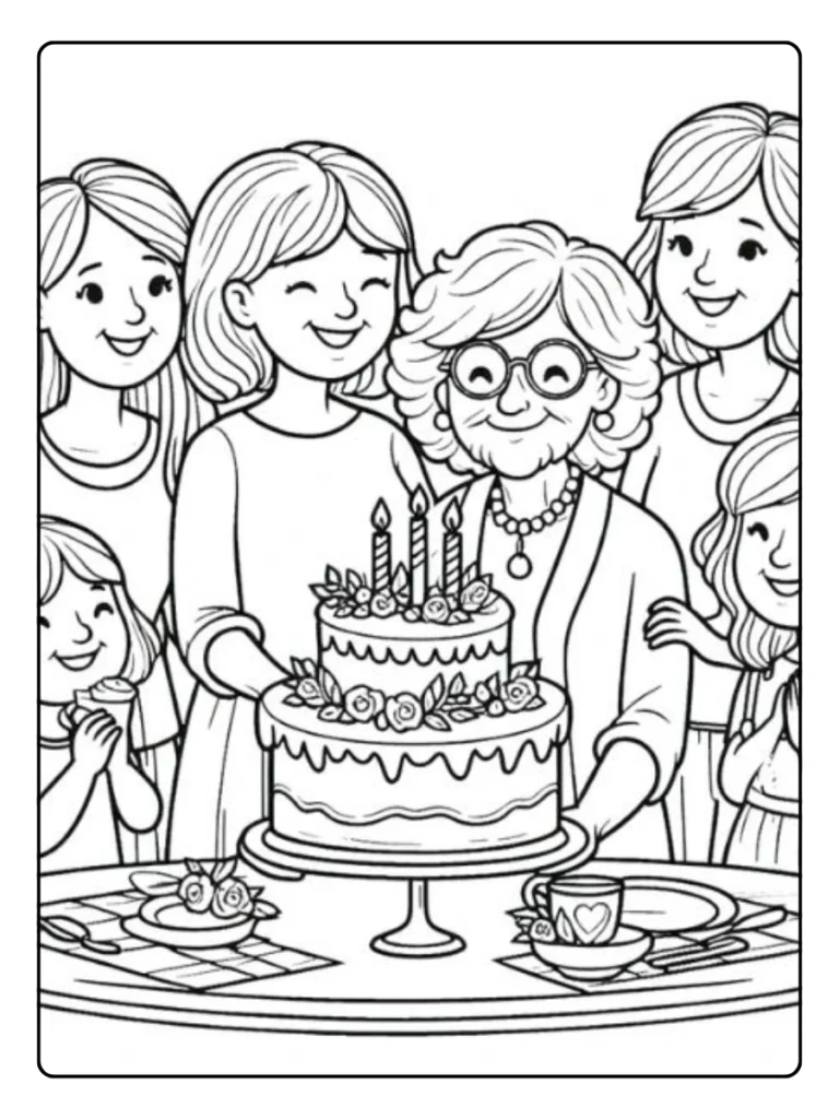 Lieve Oma Verjaardag Kleurplaat