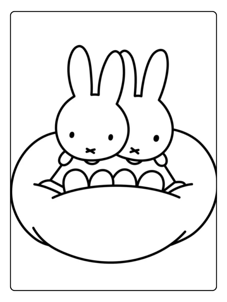 Nijntje Kleurplaat Slapen