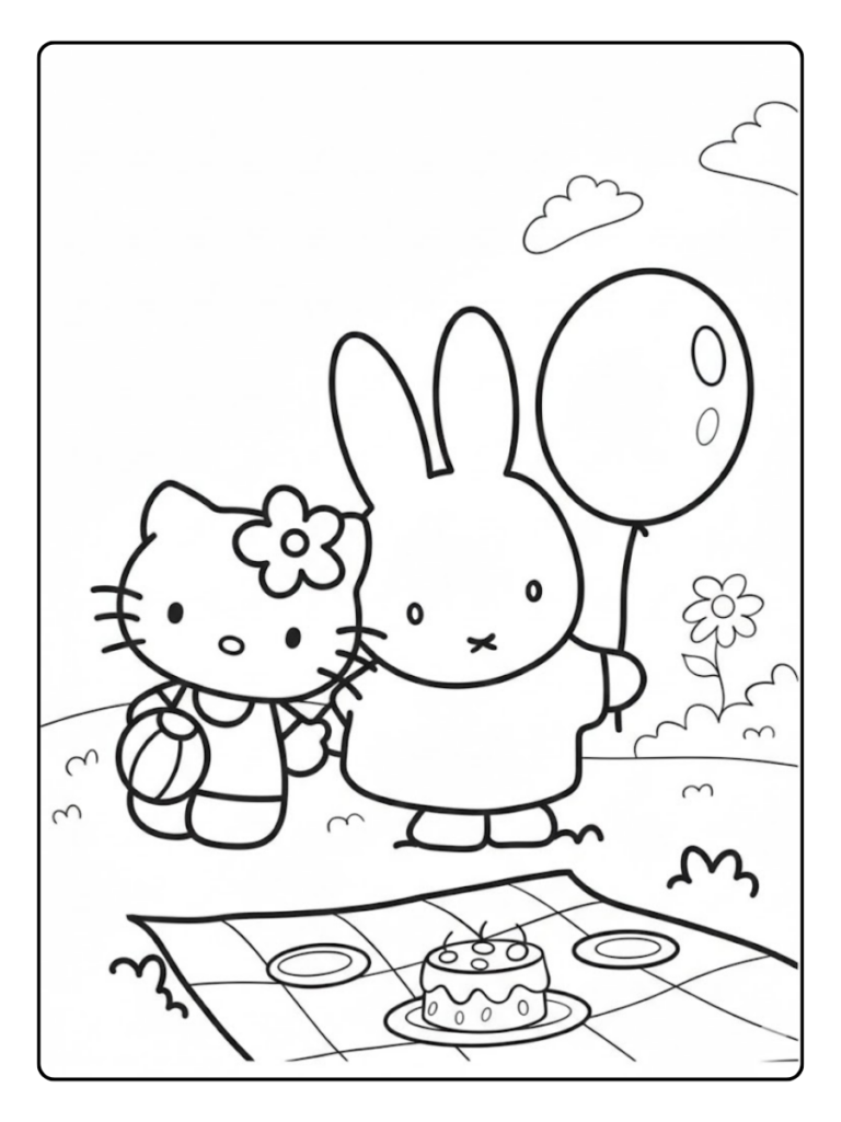 Nijntje Verjaardag Cadeau Kleurplaat