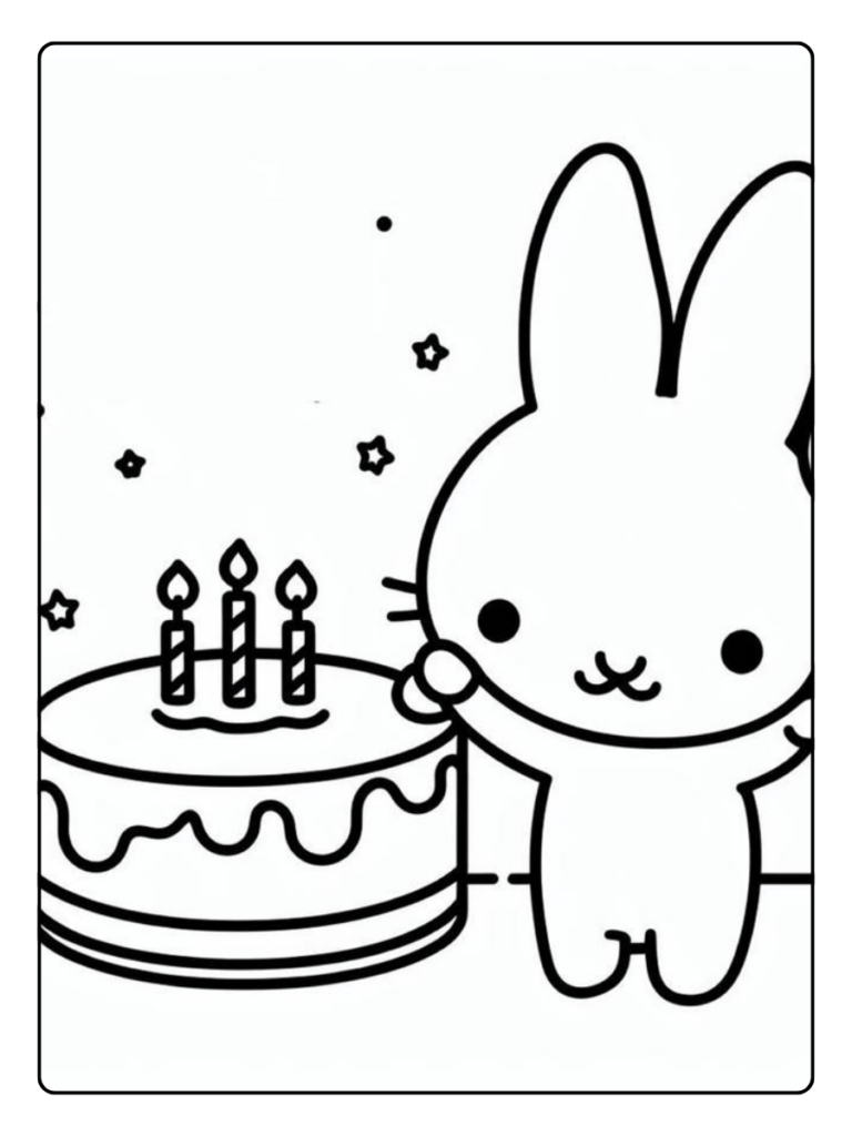 Nijntje Verjaardag Printen Kleurplaat