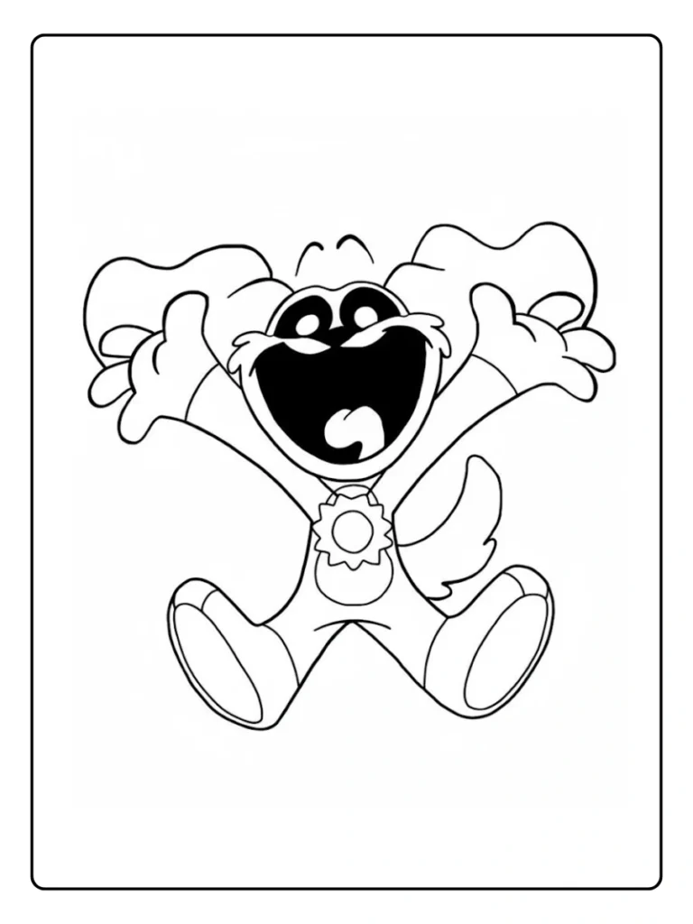 Poppy Playtime Kleurplaat