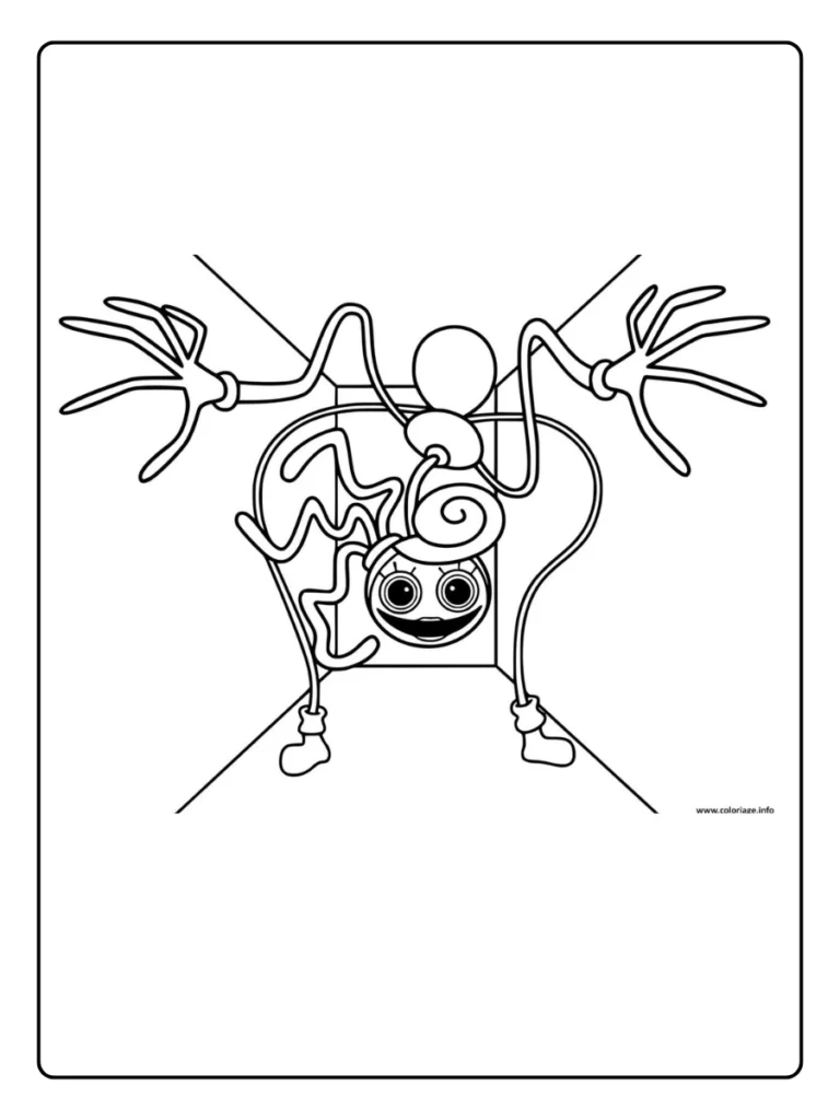 Poppy Playtime Kleurplaat