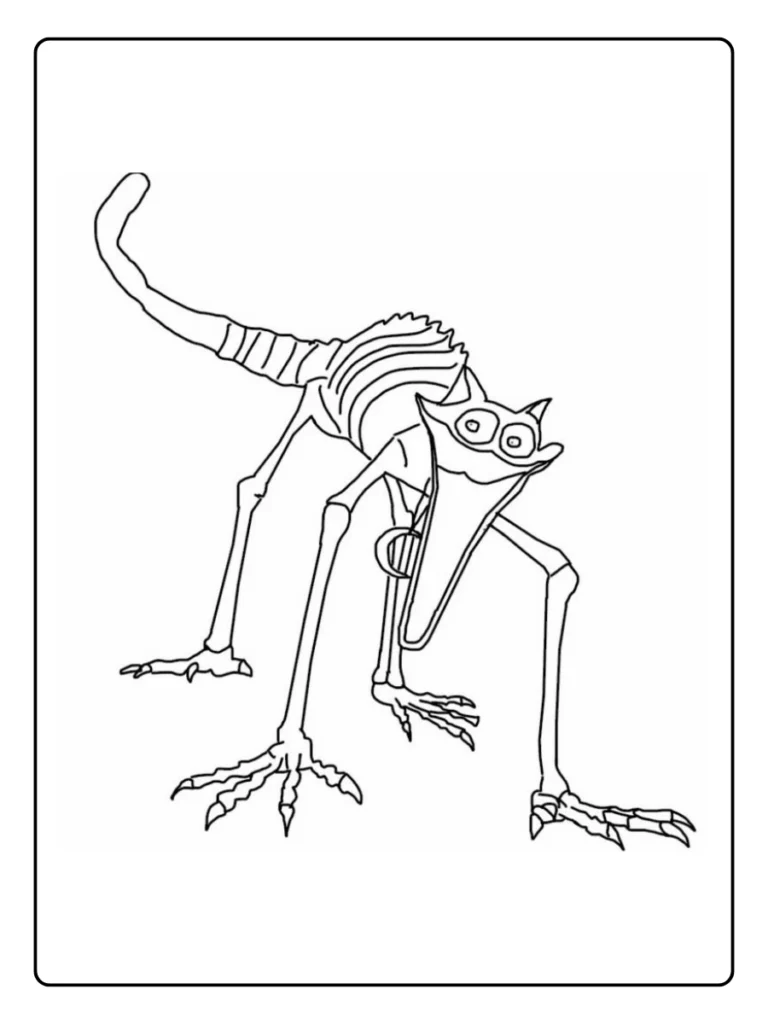 Poppy Playtime Kleurplaat