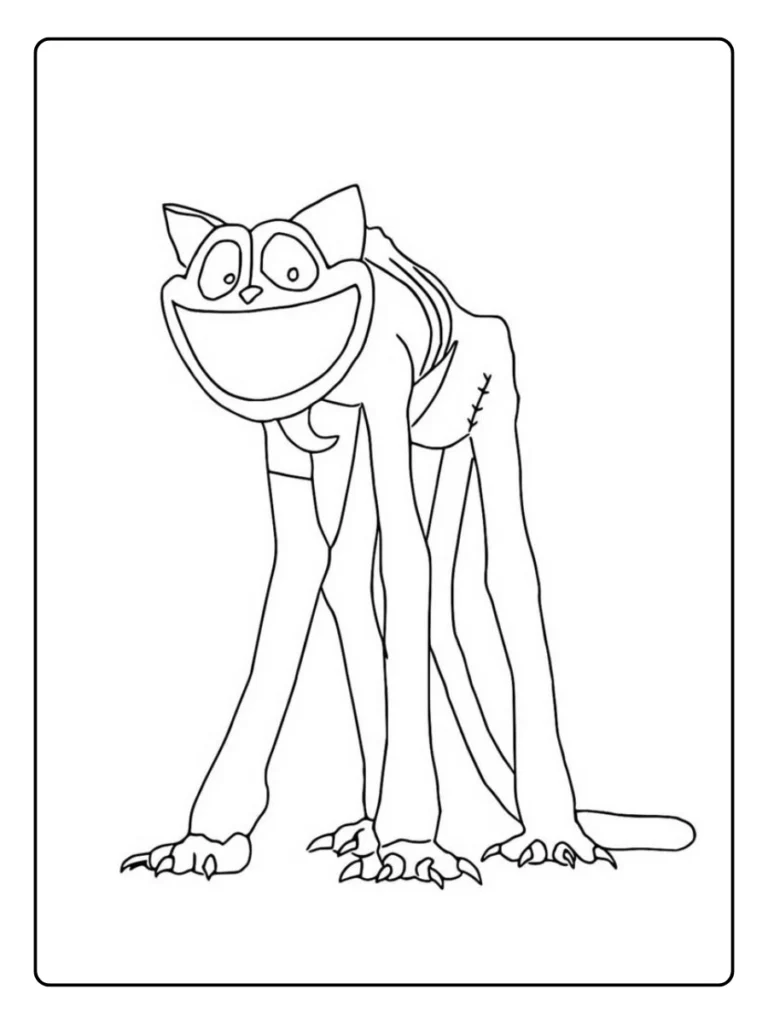 Poppy Playtime Kleurplaat