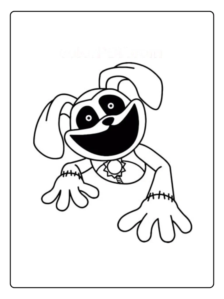 Poppy Playtime Kleurplaat