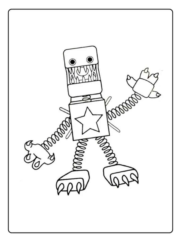 Poppy Playtime Kleurplaat