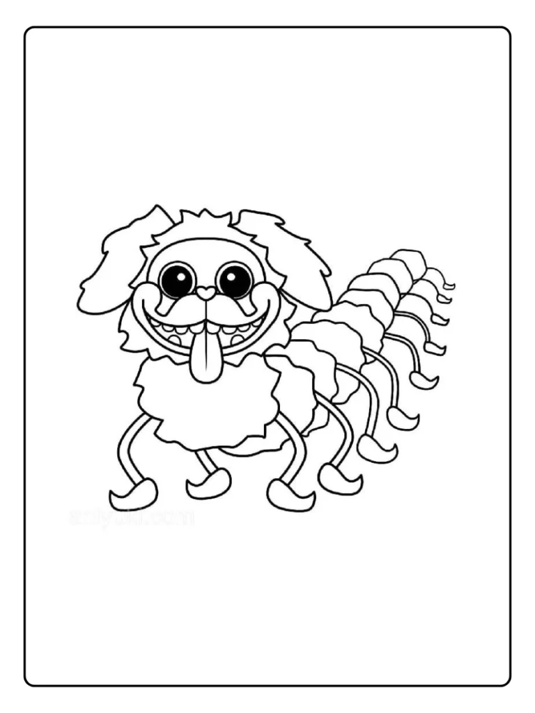 Poppy Playtime Kleurplaat