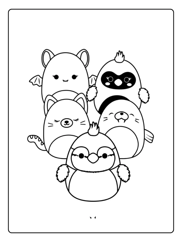 Squishmallow Kleurplaat