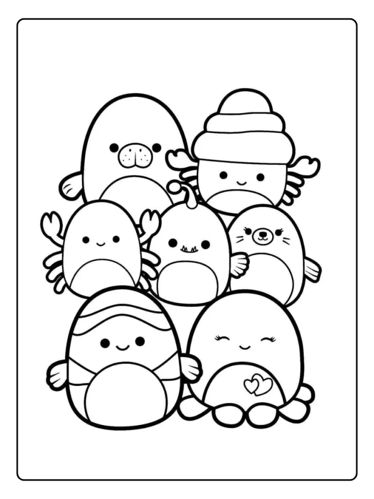 Squishmallow Kleurplaat