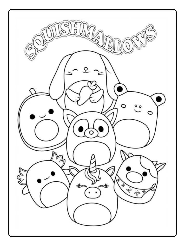 Squishmallow Kleurplaat