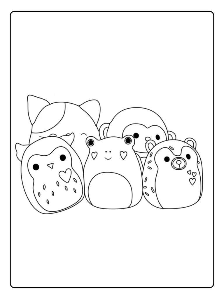 Squishmallow Kleurplaat