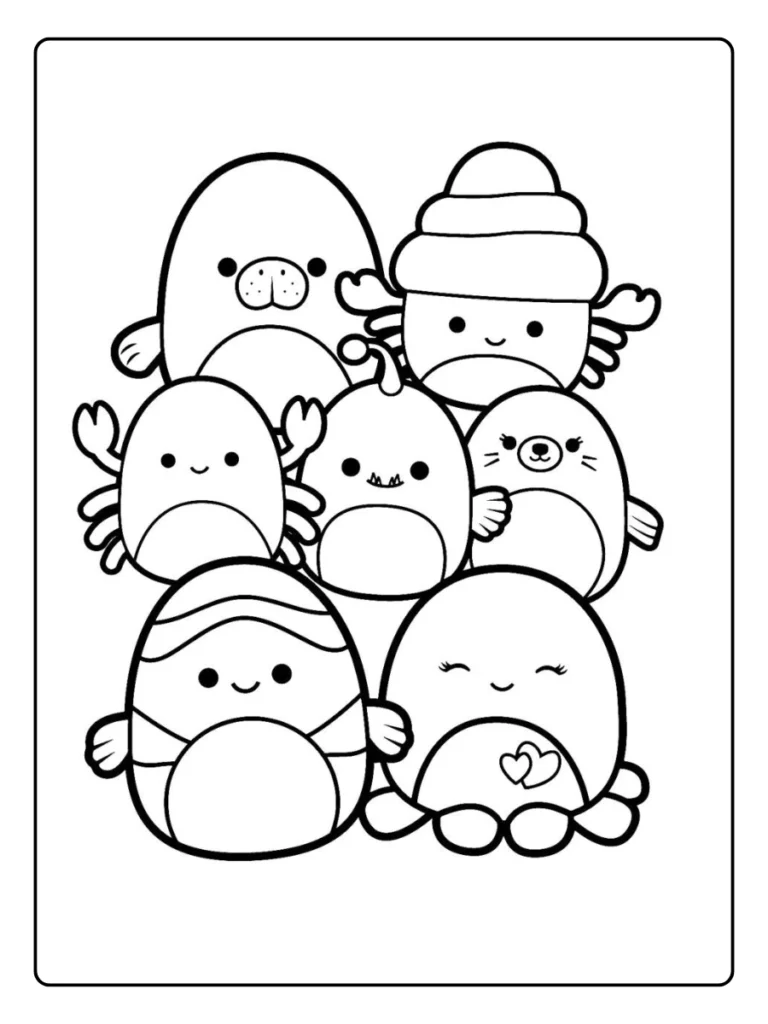 Squishmallow Kleurplaat