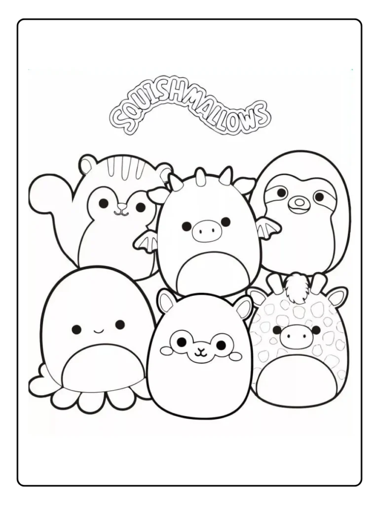 Squishmallow Kleurplaat