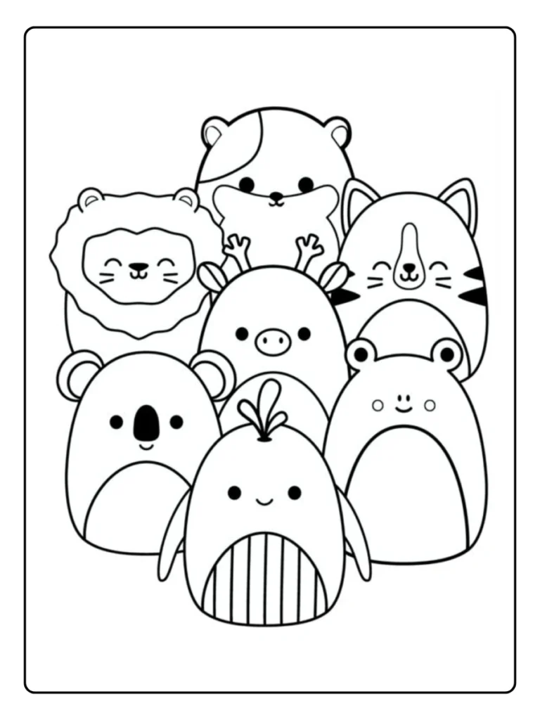 Squishmallow Kleurplaat