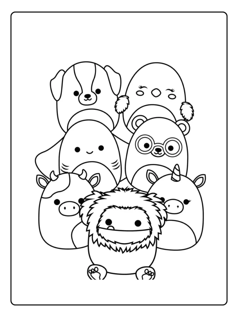 Squishmallow Kleurplaat