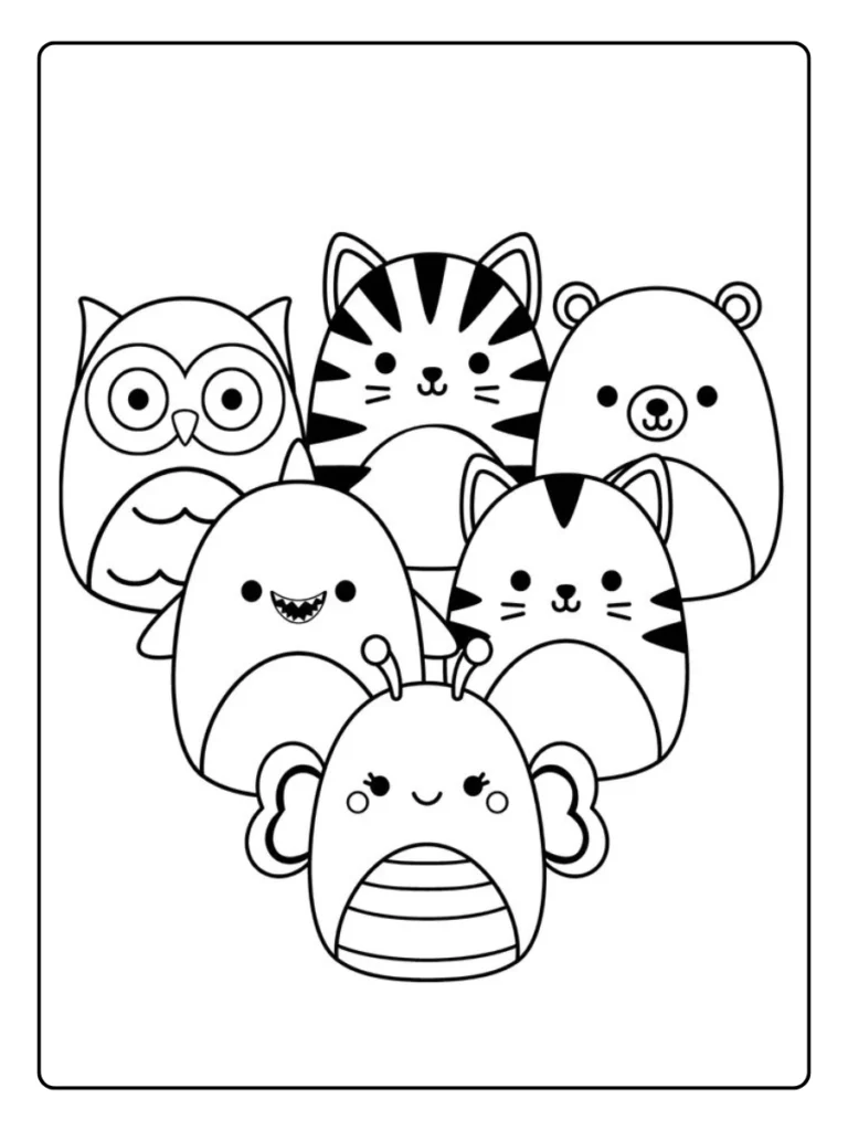 Squishmallow Kleurplaat