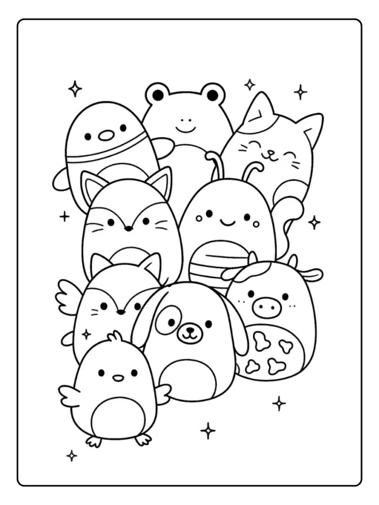 Squishmallow Kleurplaat